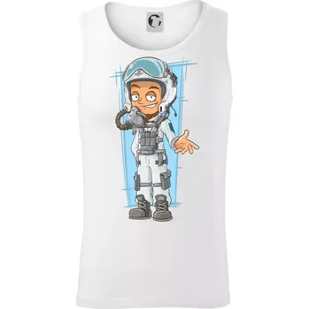 Vesmírný voják modrý - Tílko pánské Core - XL ( Bílá )