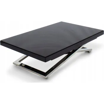 Konferenční stolek Rozkládací konferenční stolek moderní 195x74x76cm loft černý
