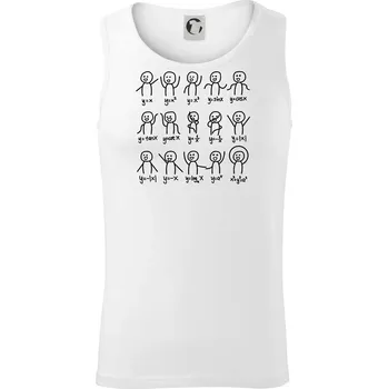 Algebra dance - Tílko pánské Core - 2XL ( Bílá )