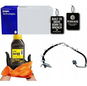 Brzdová hadice BRZDOVÁ HADICE PRUŽNÁ PŘEDNÍ LEVÁ JEEP GRAND CHEROKEE #Petrolhead Pro+ Kit15