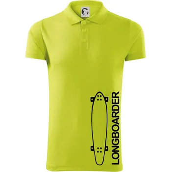 Pánská košile Longboard na výšku - Polokošile Victory sportovní (dresovina) - M ( Limetková )