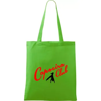 Nákupní taška Capoeira club s tanečníkem - Taška bavlněná - 42 x 38 cm ( Apple Green )