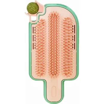 Hračka pro kočku Hračka pro kočky se šantou kočičí SIEMIEC Kartáč s šantou kočičí pro kočky 2