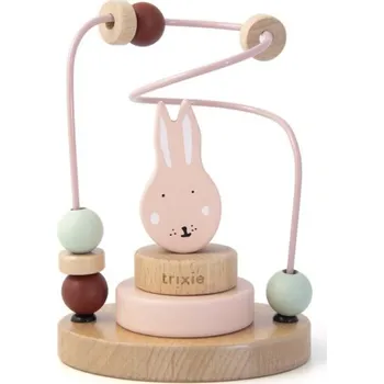 Hračka pro nejmenší PROVLÉKACÍ LABYRINT S KORÁLKY ZAJÍČEK MEDVÍDEK MRS RABBIT BEAR od TRI