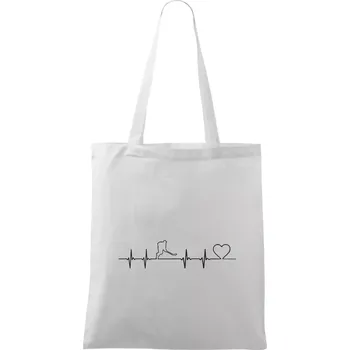 Hokejový hráč EKG - Taška bavlněná - 42 x 38 cm ( Bílá )