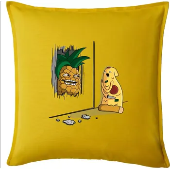 Polštář Pizza hawai - Polštář 50x50 - 50x50 - Pouze potah ( Žlutá )