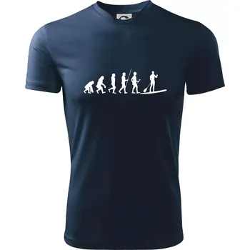 Evoluce paddleboard muž - Dětské triko sportovní (dresovina) - 134 cm/8 let ( Námořní modrá (velmi tmavá - téměř černá) )