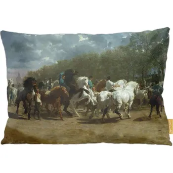 Polštář Polštář Kůň trh Rosa Bonheur