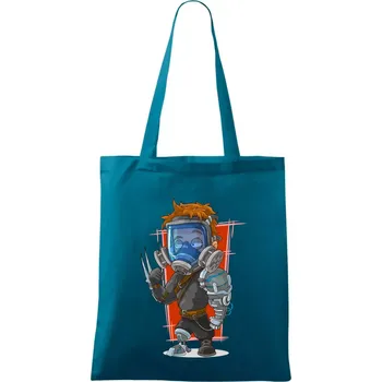 Vesmírný voják červený - Taška bavlněná - 42 x 38 cm ( Petrolejová )