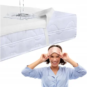 Prostěradlo Nepromokavá podložka na postel, chránič matrace bavlněný 200x220 cm