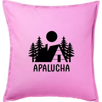 Polštář Apalucha chalupa - Polštář 50x50 - 50x50 - Pouze potah ( Růžová )