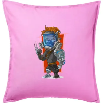 Polštář Vesmírný voják červený - Polštář 50x50 - 50x50 - Pouze potah ( Růžová )