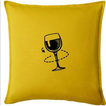Polštář Víno someliér - Polštář 50x50 - 50x50 - Pouze potah ( Žlutá )