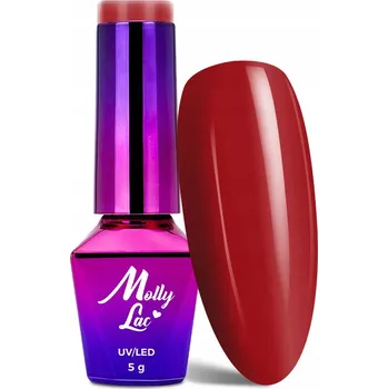 Lak na nehty Molly Lac Hybridní lak 5 ml - Č. 196 Ruby King