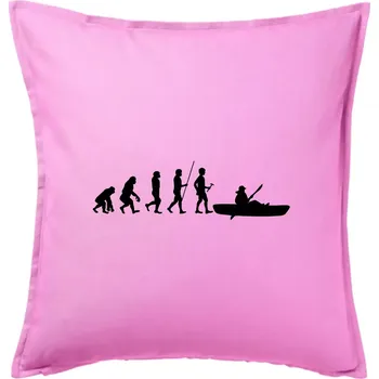 Polštář Evoluce kanoe krátká - Polštář 50x50 - 50x50 - Pouze potah ( Růžová )