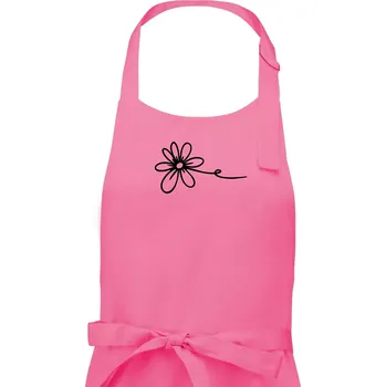 Kuchyňská zástěra Kopretina - Pánská zástěra na vaření - Univerzální velikost ( Růžová )