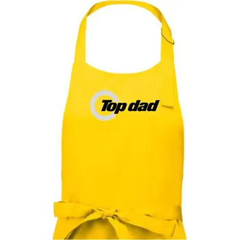 Kuchyňská zástěra Top Dad - Pánská zástěra na vaření - Univerzální velikost ( Žlutá )