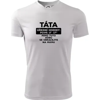 Pánské tričko Táta úřední hodiny - Pánské triko Fantasy sportovní (dresovina) - 2XL ( Bílá )