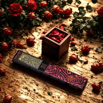 Vonná tyčinka Dlouhé vonné tyčinky - Divoká růže 8 ks, doba hoření 70 minut, délka 28 cm