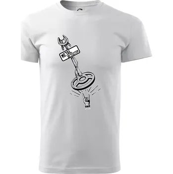 Pánské tričko Metal detector rock - Triko extra velké (5-8XL) - 6XL ( Bílá )