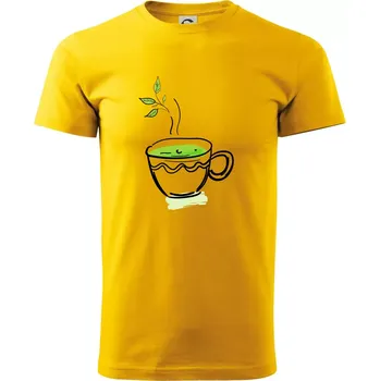 Pánské tričko Hot matcha - Triko extra velké (5-8XL) - 8XL ( Žlutá )