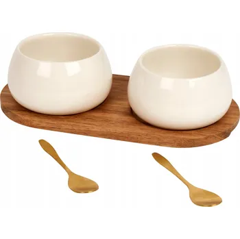 SADA MIS NA SERVÍROVÁNÍ JÍDEL AKÁTOVÉ PRKÉNKO MISKY KERAMICKÉ