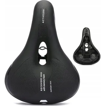 Sedlo na kolo Pohodlné široké sedlo na kolo s paměťovou pěnou