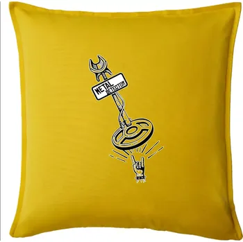 Polštář Metal detector rock - Polštář 50x50 - 50x50 - Pouze potah ( Žlutá )