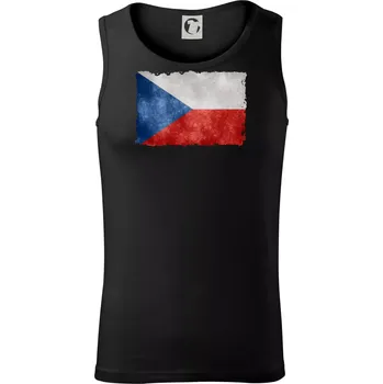 Česká vlajka stará - Tílko pánské Core - S ( Černá )