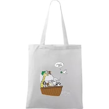 Pravda s Noemovou archou - Taška bavlněná - 42 x 38 cm ( Bílá )