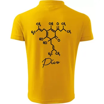 Pánská košile Barová chemie - pivo - Polokošile pánská Pique Polo 203 - XL ( Žlutá )