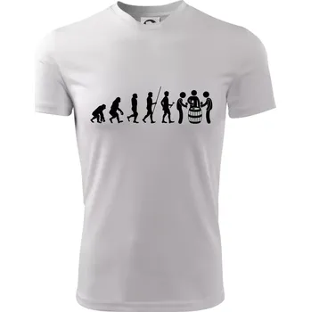 Evoluce sklípek - Dětské triko sportovní (dresovina) - 122 cm/6 let ( Bílá )