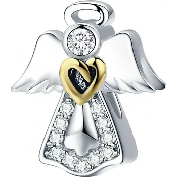 Přívěsek Přívěsek na náramek Trusky stříbrná měď postříbřený andílek