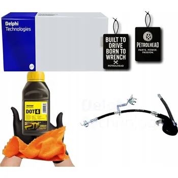 Brzdová hadice BRZDOVÁ HADICE PRUŽNÁ PŘEDNÍ P 1 M10X1 M10 M10 #Petrolhead Pro+ Kit15