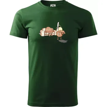 Pánské tričko Brambora striptýz - Triko extra velké (5-8XL) - 6XL ( Lahvově zelená )