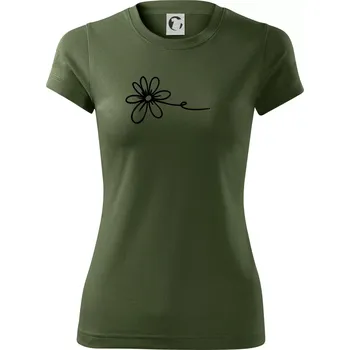 Dámské tričko Kopretina - Dámské Fantasy sportovní (dresovina) - XL ( Khaki )