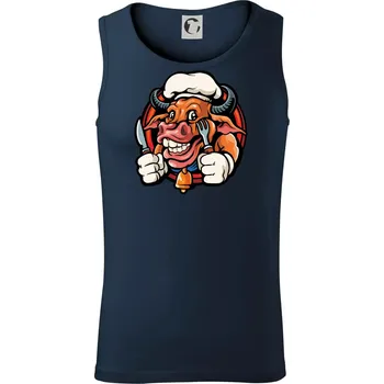 Kráva na gril - Tílko pánské Core - XL ( Námořní modrá (velmi tmavá - téměř černá) )