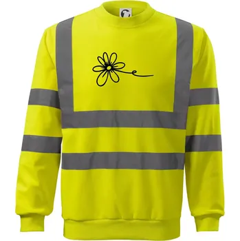 Pánská mikina Kopretina - Reflexní mikina - L ( Neonově žlutá )