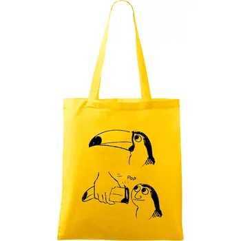 Proměna tukana - Taška bavlněná - 42 x 38 cm ( Žlutá )