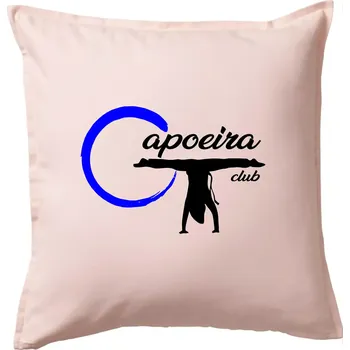 Polštář Capoeira club - bojovník - Polštář 50x50 - 50x50 - Pouze potah ( Světle růžová )