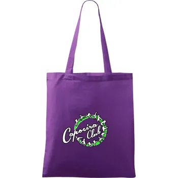 Capoeira club nápis - cviky v kruhu - Taška bavlněná - 42 x 38 cm ( Fialová )