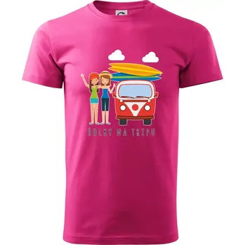 Pánské tričko Holky na tripu - Klasické pánské triko vyšší gramáže - XS ( Purpurová )