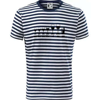 Evoluce víno celý týden - Triko na vodu - M ( Prouhovaná )