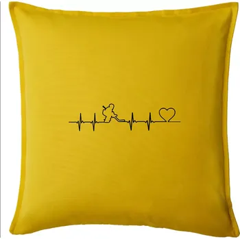 Polštář Hokejový brankář EKG - Polštář 50x50 - 50x50 - Pouze potah ( Žlutá )