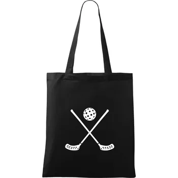 Florbalové hokejky - Taška bavlněná - 42 x 38 cm ( Černá )