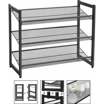 Botník Botník Songmics 74,01 x 62,81 x 30,71 cm černá