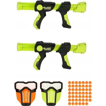 Pistole na pěnové kuličky Ikonka sada 2 ks + maska 2 ks 6 let+