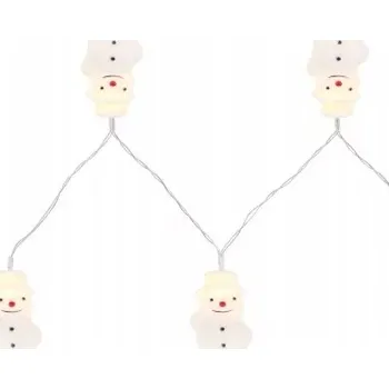 Vánoční dekorace Světelný řetěz Globo 165 cm na baterie, bílý