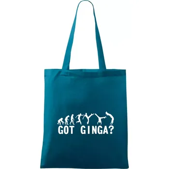 Capoeira - Got Ginga - Taška bavlněná - 42 x 38 cm ( Petrolejová )
