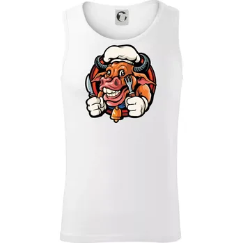 Pánské termoprádlo Kráva na gril - Tílko pánské Core - L ( Bílá )